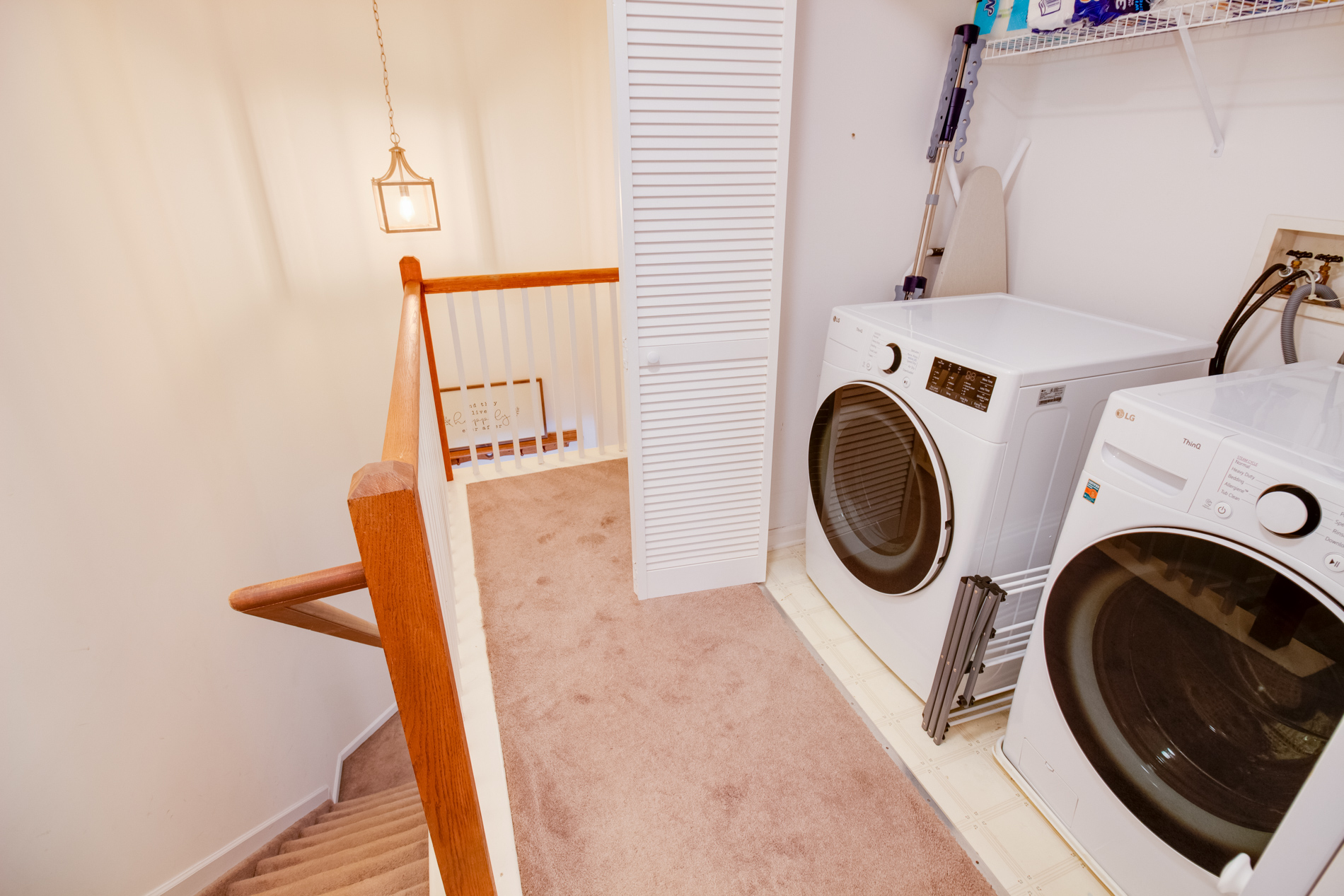 Hallway laundry - new washer and new dryer!
